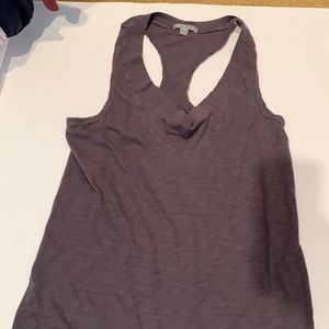 James perse, eggplant, racer, back tank with scoopneck